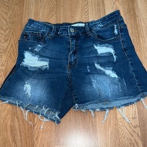 Kancan Distressed Jean Shorts With Flaw *Sz 9